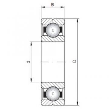 ISO Q316 angular contact ball bearings