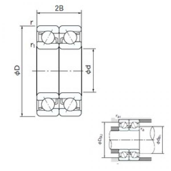 75 mm x 160 mm x 37 mm  NACHI 7315DB angular contact ball bearings #1 image