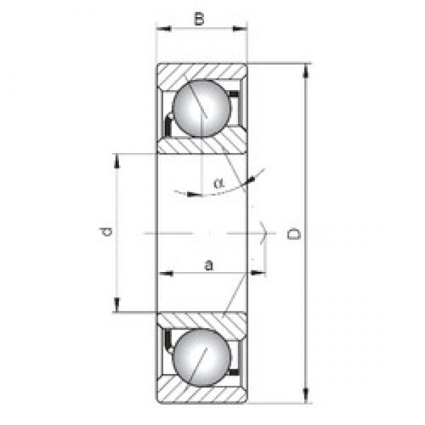 100 mm x 180 mm x 34 mm  ISO 7220 B angular contact ball bearings #1 image