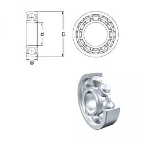 55 mm x 72 mm x 9 mm  ZEN S61811 deep groove ball bearings #1 image