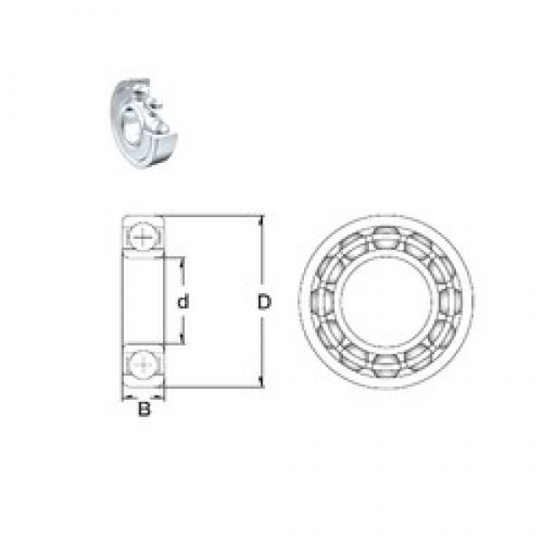 80 mm x 170 mm x 39 mm  ZEN 6316-2Z deep groove ball bearings #1 image