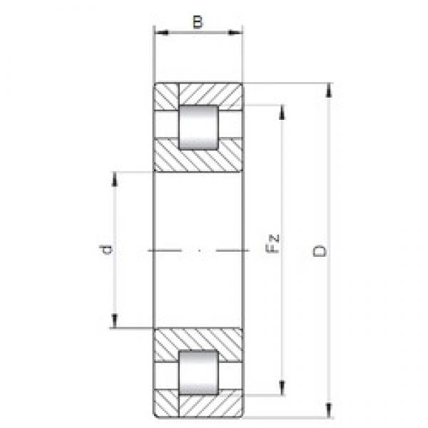 80 mm x 170 mm x 39 mm  Loyal NP316 E cylindrical roller bearings #1 image