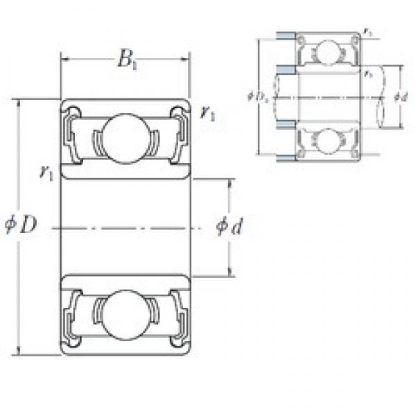 5 mm x 13 mm x 4 mm  ISO 695-2RS deep groove ball bearings #1 image