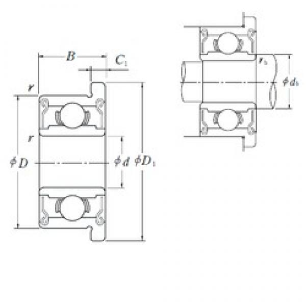 5 mm x 13 mm x 4 mm  ISO F695-2RS deep groove ball bearings #1 image